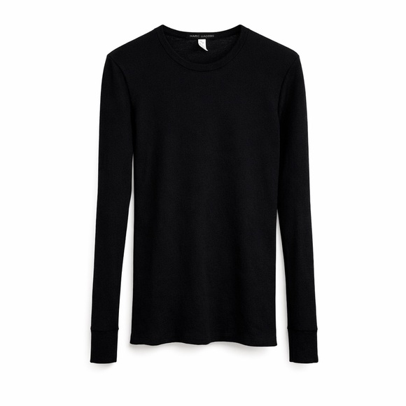 Marc Jacobs Other - Marc Jacobs Black Long Sleeve Tee Shirt Size M Minimalist Designer Made USA